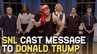 SNL Cast Members Address Donald Trump [upl. by Dasteel]