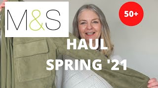 MARKS AND SPENCER HAUL  MampS SPRING 2021 CLOTHES PURCHASES OVER 50  My Over 50 Fashion Life [upl. by Klemens]