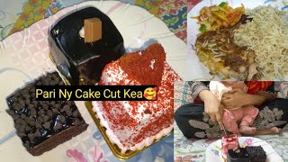 Dinner Mama Jaan Ghar Ja Kr Kea  Pari Sy Cake Kis Khushi Main Cut Krwaya🤔🤔 [upl. by Nylaroc]