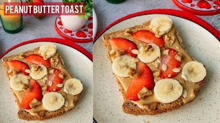 Peanut Butter toast  Breakfast recipe  Flavours Of Food [upl. by Ardnoed]