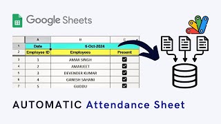 Lets Create an Automatic Attendance Sheet googleappscript [upl. by Jacinda]