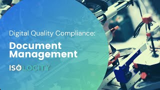 Document Management  QMS  Quality Management Software  Isolocity [upl. by Aneled]