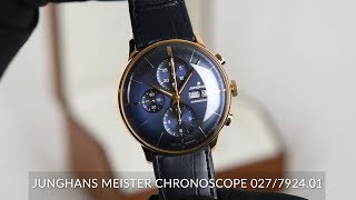 Junghans Meister Chronoscope 027792401 [upl. by Aicenat841]