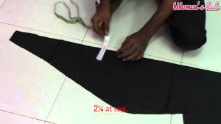 24 Panel Anarkali  4 Inner Cutting and Creating Panel Pattern [upl. by Stilla]