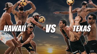 4 vs 4 Mens Beach Volleyball HAWAII vs TEXAS  The 4Man [upl. by Erline421]