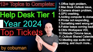 Top Trouble Tickets for Help Desk Year 2024 Training Video Crash Course [upl. by Goldston169]