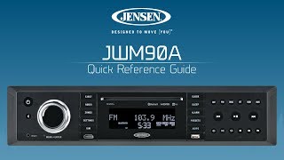 JENSEN® JWM90A  Quick Reference Guide [upl. by Assiren]