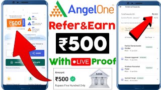 angel one refer and earn  angel one refer and earn 2024  angel one app se paise kaise kamaye [upl. by Ellehsim425]