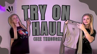 4K See Through Try On Clothing  Transparent Haul Lana 2024 [upl. by Stoeber]