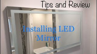 DIY LED Mirror installation personal Tips and Review [upl. by Elisa]