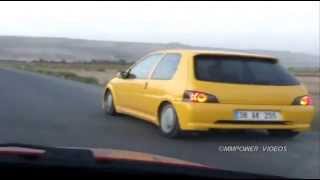 Peugeot 106 GTI vs Honda Civic EK VTI Rolling [upl. by Roxanne]