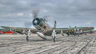 Douglas AD1 Skyraider quotBad Newsquot StartUp and Flyby in 51 Surround Sound 4K [upl. by Medwin]