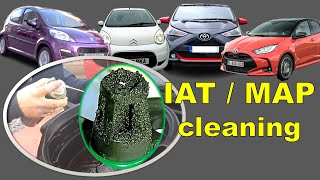 Toyota Aygo IAT MAP Sensor Cleaning in Toyota 1KR Engine [upl. by Richmal]