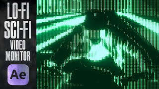 Advanced After Effects  Analogue RetroFuturistic Monitor [upl. by Nesnaj]