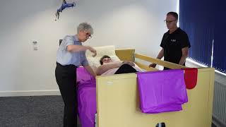 Positioning Flat Slide Sheets with a Plus Size Patient  Rolling Technqiue [upl. by Teik]