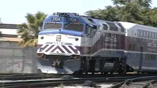 ACE F40PH3C 3104 Arrives into San Jose With a 6 Car Train [upl. by Ymmas]