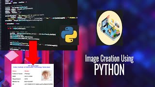 Build ID Card Using Pyhon  Python Project  Image Creation in Python [upl. by Cl523]