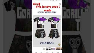 Vrfs jerseys code that i made [upl. by Letrice20]