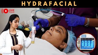 HydraFacial Step by Step LIVE  Skin Care  Dr Aparna Karanam  Hello Doctor Talks [upl. by Assirral]