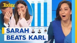 Sarah ranked most likeable broadcaster on brekky TV but Karl less lucky  Today Show Australia [upl. by Loux]