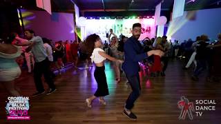 Panagiotis Aglamisis amp Nancy  Salsa social dancing  Croatian Summer Salsa Festival Rovinj 2018 [upl. by Ames]