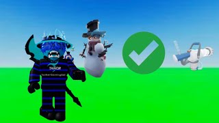 Use Frosty with The NEW OP Snowball Launcher In Roblox Bedwars [upl. by Ammon]