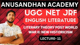 CONCEPT OF NEW HISTORICISM IN LITERARY THEORY BY NIKHIL GOSWAMI SIR AT ANUSANDHAN ACADEMY [upl. by Atener]