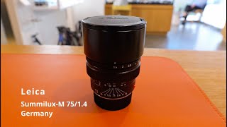 무한 카메라 Lecia SummiluxM 75mm F14 Black Germany [upl. by Brie229]