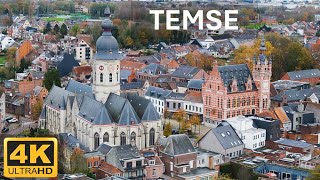 Temse City  4K Aerial [upl. by Haggar]