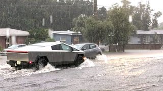 Shocking Look What Happens to ELECTRIC Vehicles in a Hurricane [upl. by Zrike216]