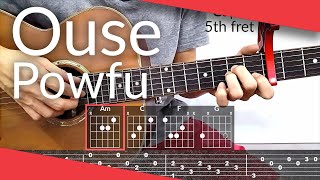 Lovemark Ouse Powfu Guitar Tutorial  Tab Chords [upl. by Cherida]