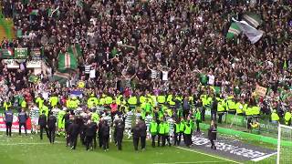 Celtic 2  Hearts 0  Green Brigade  Kieran Tierney  21 May 2017 [upl. by Gisele753]