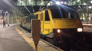 Caledonian Sleeper at London Kings Cross 17012016 [upl. by Jermayne134]