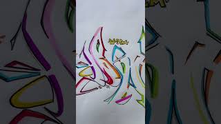 Graffiti Art Love Colors by Pasem graffiti graffitiartist spraypaint drawing painting shorts [upl. by Euqinobe]