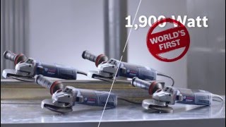 Bosch Blue Professional  GWS 19125 CIST  World First 1900W 125mm Angle Grinder [upl. by Calandria274]