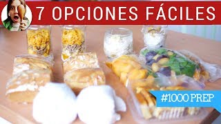 7 RECETAS DE DESAYUNOS EN 1 HORA TODA LA SEMANA  1000Prep [upl. by Ailalue]