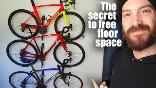 BEST garageoffice space saving bicycle wall storage [upl. by Mindy]