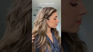 Easy Hairstyle Pulled Back Hair Tutorial [upl. by Adle]