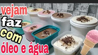 COMO FAZER 20 LITROS DE SORVETE CASEIRO COM ÓLEO E ÁGUA🍨💧 [upl. by Anitnelav952]