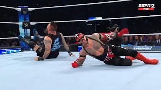 Rey Mysterio Vs AJ Styles Vs Kevin Owens  WWE SmackDown 12 de Abril 2024 Español [upl. by Lundgren]