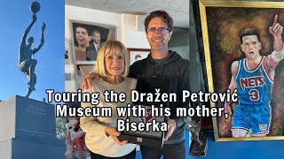 Touring the Dražen Petrović museum in Zagreb Croatia with his mother Biserka [upl. by Aseel18]