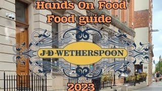 Wetherspoon food guide [upl. by Rede]