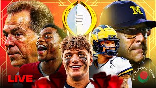 LIVE from the Rose Bowl MichiganAlabama amp TexasWashington previews 🏆 [upl. by Ayle]