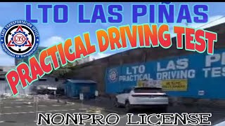 PRACTICAL DRIVING TEST AT LTO LAS PIÑAS [upl. by Schoening]