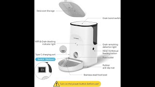 How to Pair DOGNESS No Camera Automatic Pet Feeder [upl. by Joann]