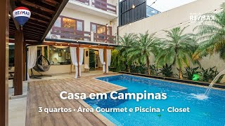 Casa na Vila Brandina Campinas 4 quartos  Piscina e Espaço Gourmet [upl. by Coryden]