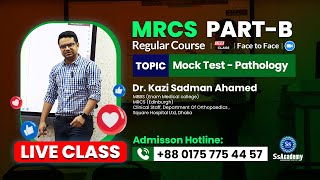 MRCS UK PartB  Live Regular Course  Final Mock test4 Pathology  SsAcademy [upl. by Renrew]