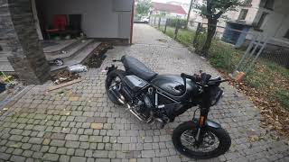 Ducati scrambler nightshift 800 exhaust akrapovic [upl. by Mcnelly]