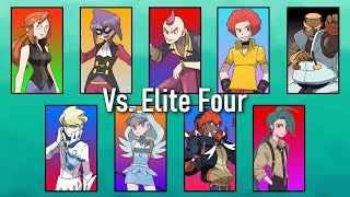 Pokémon Music  All Elite Four Battle Themes from the Core Series [upl. by Elehcor]