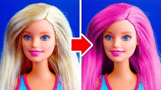 26 NEW DIY BARBIE MAKEOVERS YOU CAN MAKE UNDER 5 MINUTES [upl. by Judie]